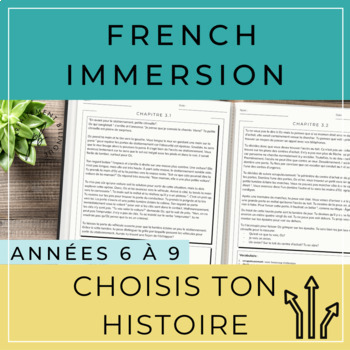 Preview of Compréhension de lecture: French Reading Comprehension Adventure Story