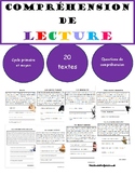 Compréhension de lecture en français | FRENCH Reading Comp