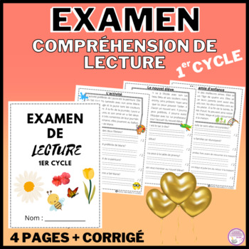 Preview of Compréhension de lecture en français- French reading comprehension Grade 1 & 2