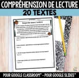 Compréhension de lecture pour Google Classroom™ - French R