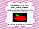 Comprehension Adapted Book/Autism