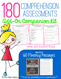 180 Comprehension Assessments: Add-On Kit for Fluency Passages (sold separately)