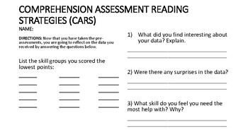 Preview of Comprehension Assessment Reading test