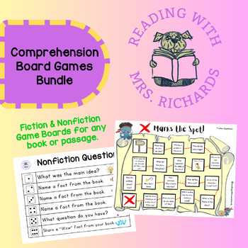 Preview of Comprehension Board Game Bundle