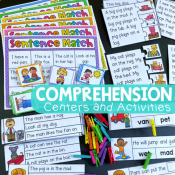 Teacher Made Reading Resource Comprehension Center Game Facts & Details 