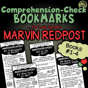 Set of 4 Marvin Redpost Series Books by Louis Sachar 