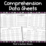 Comprehension Data Sheets Freebie (Questions, Parts of a B