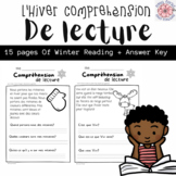 Compréhension De Lecture D'Hiver | Winter Reading Comprehension