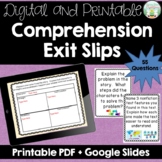 Comprehension Exit Slips for Fiction and Nonfiction Text by Busy Bee ...