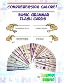 Comprehension Flash Cards for Basic Grammar