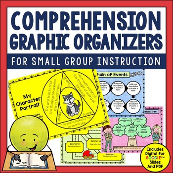 Preview of Reading Comprehension Graphic Organizers in Digital and PDF Fiction & Nonfiction