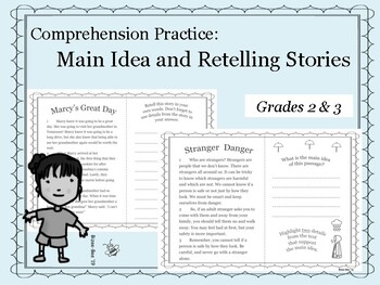 Preview of Comprehension: Main Idea and Retelling Stories (RI2.2, RL2.2)