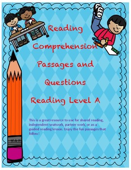 Preview of Comprehension Packet - Reading Level A