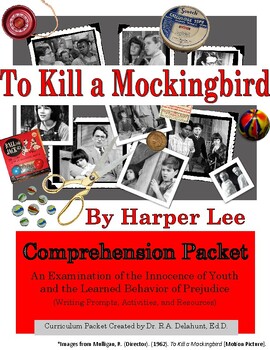 Preview of To Kill a Mockingbird by Harper Lee--Comprehension Packet