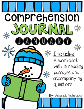 Preview of Comprehension Passages: January Journal Common Core Aligned (No Prep)