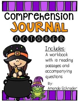 Preview of Comprehension Passages: October Journal Common Core Aligned (No Prep)