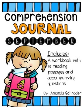 Preview of Comprehension Passages: September Journal Common Core Aligned (No Prep)