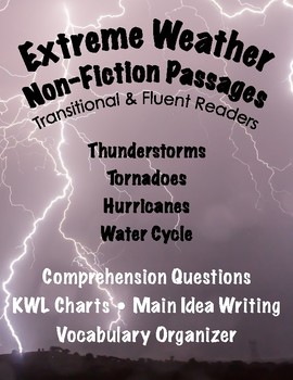 Preview of Nonfiction Comprehension Passages: Weather (Close Reading)