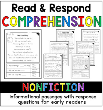 Preview of Comprehension Passages with Questions [Nonfiction - Early Readers]