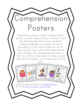 Preview of Comprehension Posters Freebie!