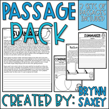 Preview of Comprehension Practice Passages