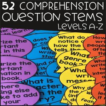 Preview of Comprehension Question Stems (52 included)