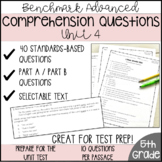 Comprehension Questions | 5th Grade | Unit 4 Benchmark Advanced