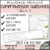 Comprehension Questions | 5th Grade | Unit 5 Benchmark Advanced
