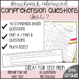 Comprehension Questions | 5th Grade | Unit 7 Benchmark Advanced