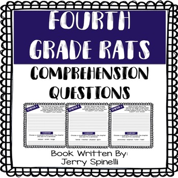 Preview of Comprehension Questions Aligned with Fourth Grade Rats 