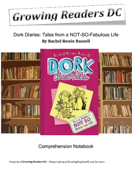 Preview of Comprehension Questions + Guided Reading + Answer Keys for Dork Diaries
