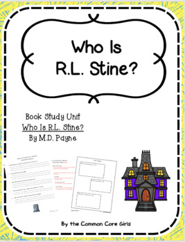 Preview of Comprehension Questions/Literacy Activities: Who Is R.L. Stine? No Prep