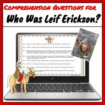 Preview of Comprehension Questions/Test for Who Was Leif Erikson?