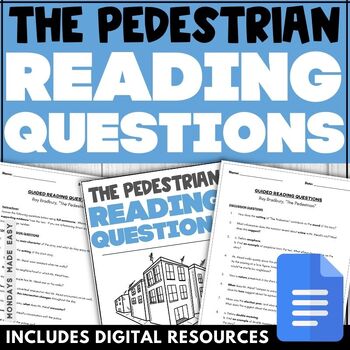Preview of Comprehension Questions and Answers - The Pedestrian Short Story by Ray Bradbury