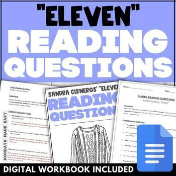 Preview of Comprehension Questions and Answers for Eleven - Short Story by Sandra Cisneros