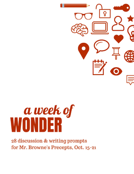 Preview of Comprehension Questions for 365 Days of Wonder: Mr. Browne's Precepts(Oct 15-21)