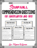 Comprehension Questions for K and 1st Grade (Starfall)