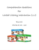 Comprehension Questions for LLI Blue Kit, Stories 101-110