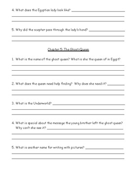 Comprehension Questions for Mummies in the Morning Chapter Book by Kara ...