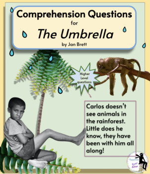 Preview of Comprehension Questions for "The Umbrella" by Jan Brett