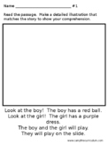 Comprehension Read and Draw