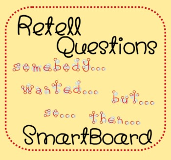 Preview of Comprehension Retell Questions --- Smartboard