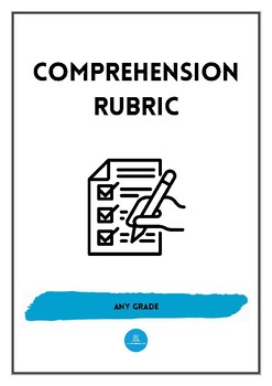 Preview of Comprehension Rubric