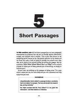 Preview of Comprehension - Short Passages with MCQs and Answers