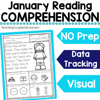 Preview of January Comprehension for Special Education