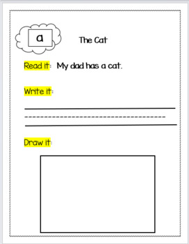 Preview of Comprehension Story Retell, Writing and Illustration
