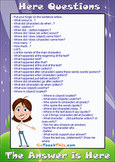Comprehension Strategies - 3 Level Guides - 'Here' Question Stems