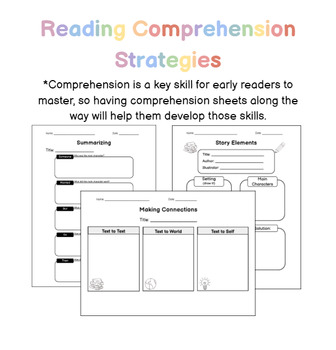 Preview of Comprehension Strategies - BME, Summarizing, Sequencing, Main Idea, Retelling