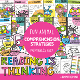 Comprehension Strategies Printable Pack {Fun Animal Prompts}