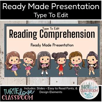 Preview of Comprehension Strategies - Ready Made Presentation - Ready To Edit! Mini Lesson